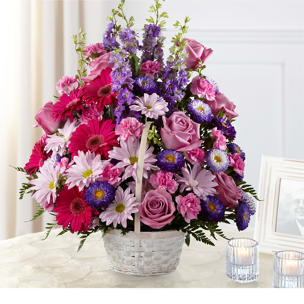 Pastel Peace Basket – LARRY FLORAL & GIFTS, Petersburg VA